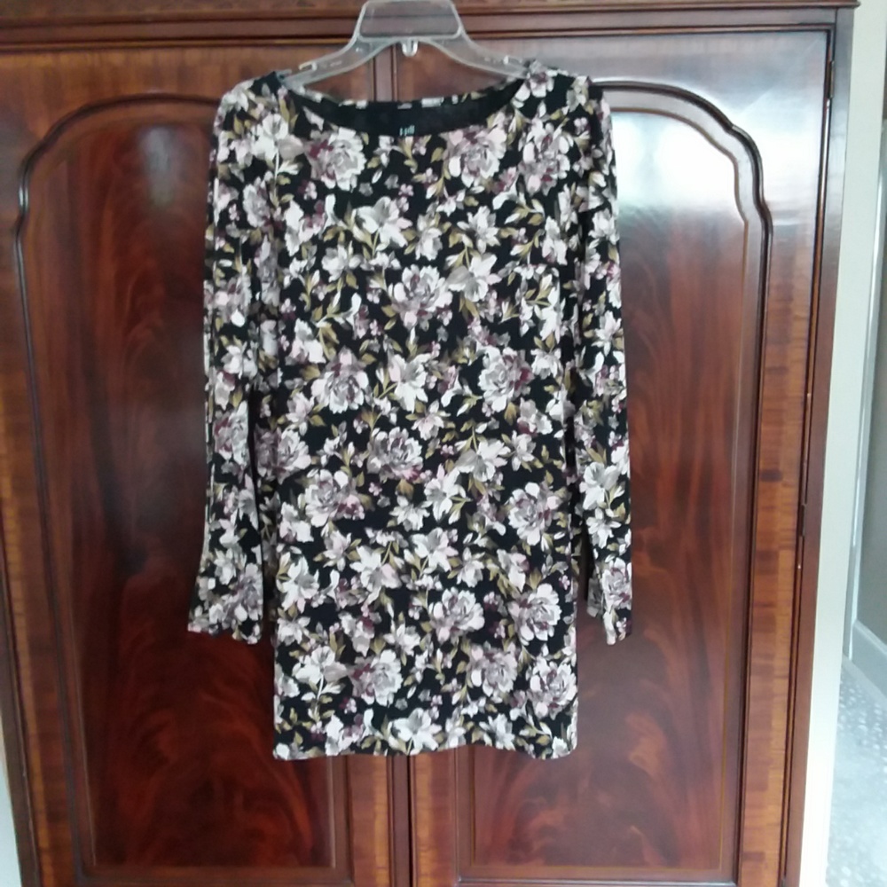 EUC J Jill Luxe Supima split sleeve tunic